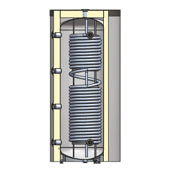 Inercia con serpentin para ACS instantaneo LASIAN INERPLUS ACS 1000 litros