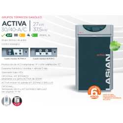 prestaciones caldera lasian activa 30 C solo calefaccion