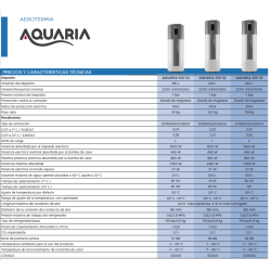 características técnicas Bomba de calor ACS LASIAN AQUARIA 200 S2