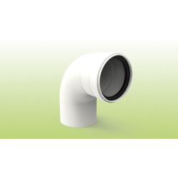 Codo 90º Ø 80mm. condensación