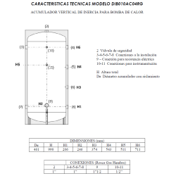 ficha técnica acumulador de inercia 6 tomas suicalsa 200 litros