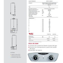 ARISTON FAST R X 11 Litros gas natural