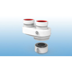 Adaptador biflujo calentador ESTANCO HTW 8ADBCALGDAP1