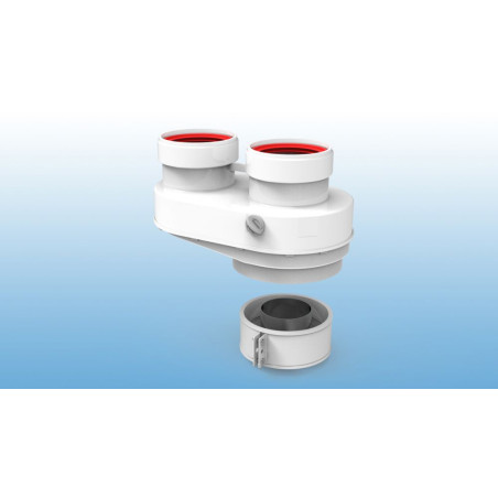 Adaptador biflujo calentador ESTANCO HTW 8ADBCALGDAP1