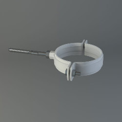 Abrazadera Pared Ø 80mm Blanca