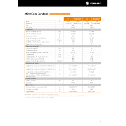 DATOS TECNICOS CALDERA HERMANN MICRACOM CONDENS 28