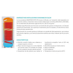 prestaciones DAITSU AQUATERMIC AQUATANK WITD HP 200L