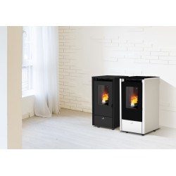 FRONTAL ESTUFA DE PELLET COINTRA MENSA BLANCA Y NEGRA