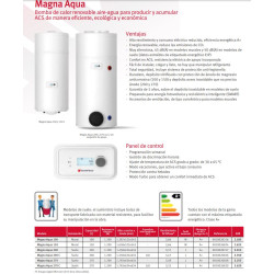 CARACTERISTICAS BOMBA DE CALOR AEROTERMIA DE ACS SAUNIER DUVAL MAGNA AQUA
