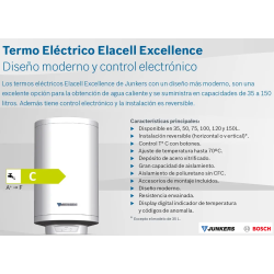 funciones termo JUNKERS ELACELL EXCELLENCE ES 150-5E
