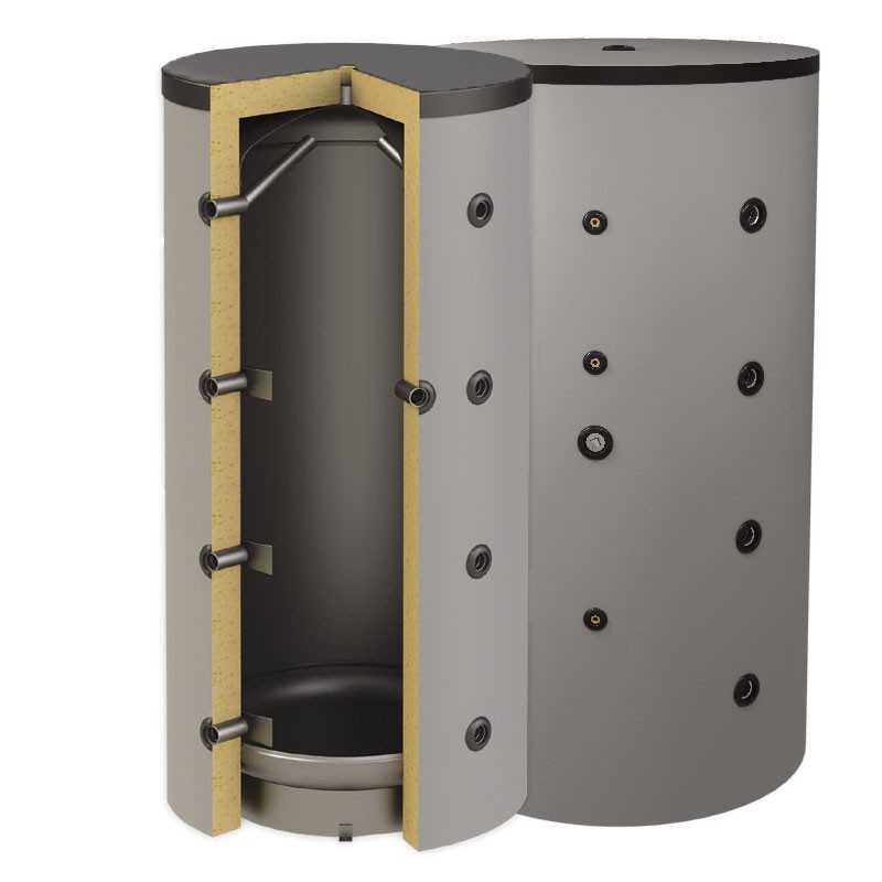 deposito de inercia acero negro  1000 litros di ferco