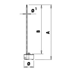 MEDIDAS Termostato para resistencias TS-R