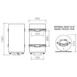Medidas termo APARICI SIE-N 200
