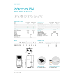 Ficha técnica bomba de Calor Aerotermia THERMOR AEROMAX VM 150L