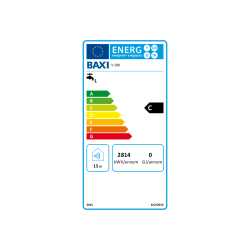 Clase energética termo BAXI serie 5 80 litros