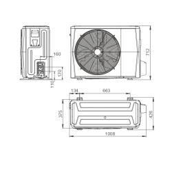 Medidas bomba de Calor Aerotermia FERROLI OMNIA S 3.2 6
