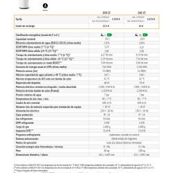 Ficha técnica bomba de calor aerotermia ACS FERROLI EGEA TECH 260 LT PIE