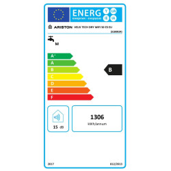 Clase energética termo eléctrico ARISTON VELIS TERCH DRY WIFI 50L