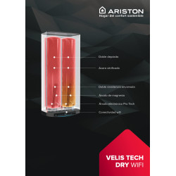 Ficha página 2 termo eléctrico ARISTON VELIS TECH DRY WIFI 50L