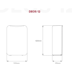 Medidas deshumidificador ARISTON DEOS 12 LITROS