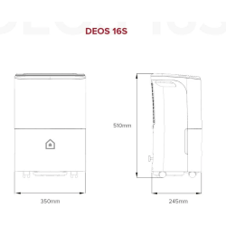 Medidas deshumidificador ARISTON DEOS 16S NET 16 LITROS