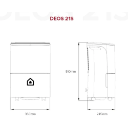 Medidas Deshumidificador ARISTON DEOS 21S NET
