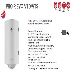 Flyer Termo con Serpentín ARISTON PRO1 R 100 VTD EU