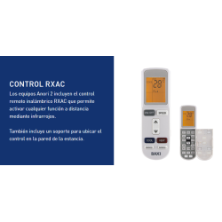 Mando Multisplit Unidad Interior Pared BAXI Anori-2 JSGNW20