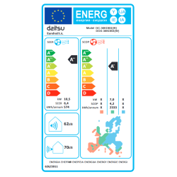 Clase energética Aire Acondicionado Conductos DAITSU ATLAS II ACD36KDBS con WiFi