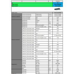 Ficha técnica Unidad interior Aire Acondicionado Conductos HISENSE AUD71UX4RJFM7