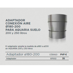 accesorio conexión aire aerotermia lasian aquaria