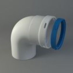 Codo 90º salida gases Ø 60 M-H