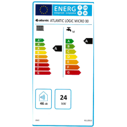 Etiqueta energética Caledera mural mixta Thermor Logic Micro 30