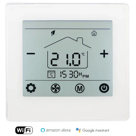 Cronotermostato Digital Frío/ Calor WiFi Fancoil  FERCO FT2W