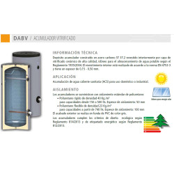 prestaciones Acumulador ACS SUICALSA DAB V 300 LITROS