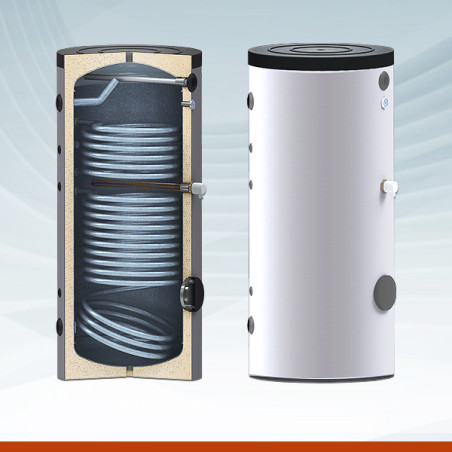 Interacumulador Vitrificado con doble Serpentín SUICALSA ASF2V 150