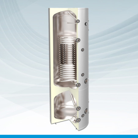 Interacumulador con Serpertin para Bomba De Calor y Depósito Incercia SUICALSA BHYX 300