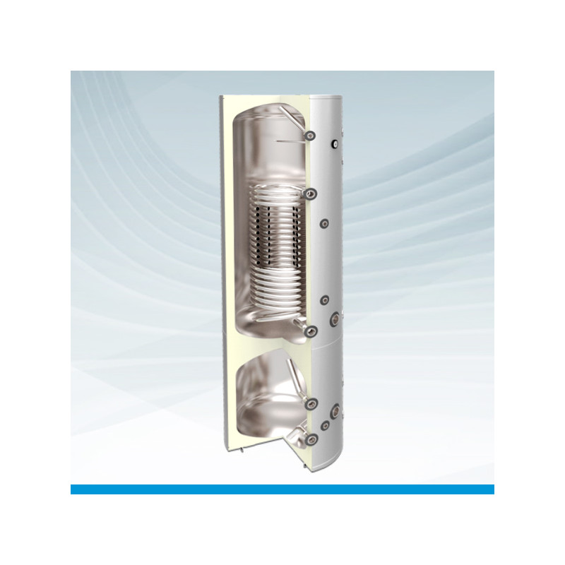 Interacumulador con Serpertin para Bomba De Calor y Depósito Incercia SUICALSA BHYX 200