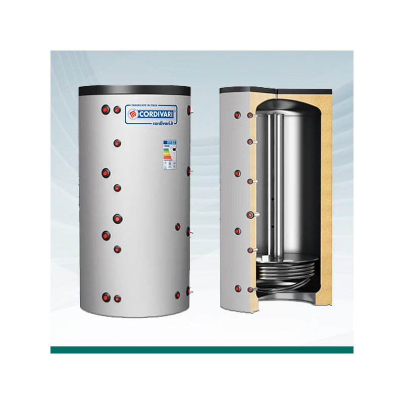 Depósito de Inercia con Serpentín fijo y Estratificación CORDIVARI PF2E 800