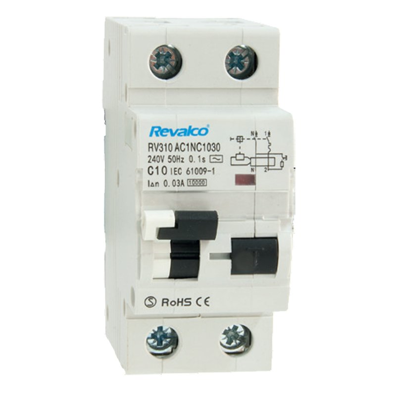 Diferencial y Magnetotérmico Industrial 2P 32A 300mA REVALCO AC