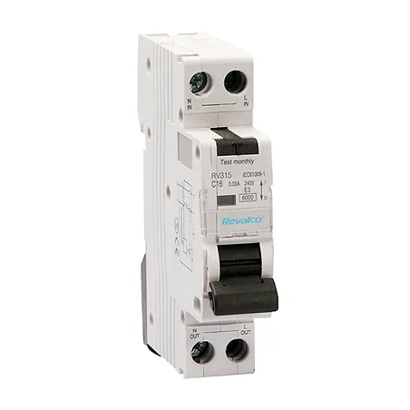 Diferencial y Magnetotérmico Industrial 2P 20A 30mA REVALCO RV315 AC