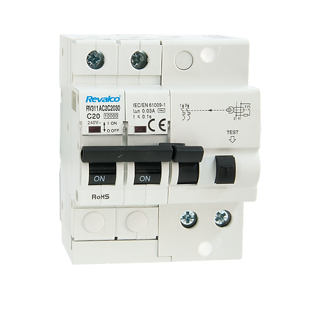 Diferencial y Magnetotérmico 2P 50A 30mA REVALCO RV311 AC