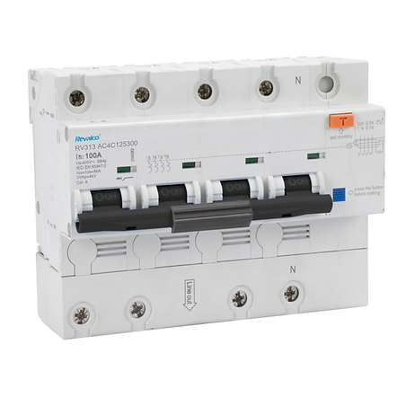 Diferencial y Magnetotérmico 4P 125A 30mA REVALCO RV313 AC