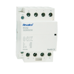 Contactor Modular 4P 4NO 63A REVALCO RV32 230V