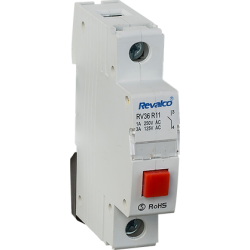 Pulsador sencillo REVALCO RV36 240V