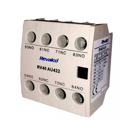 Contacto Auxiliar Frontal 4P 4NC REVALCO RV40AU4