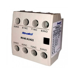 Contacto Auxiliar Frotal 4P 2NO+2NC REVALCO RV40AU4