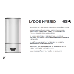 Termo ARISTON LYDOS HYBRID WIFI 80 FLYER