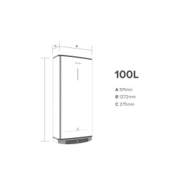 Medidas Termo eléctrico ARISTON VELIS PRO WIFI 100