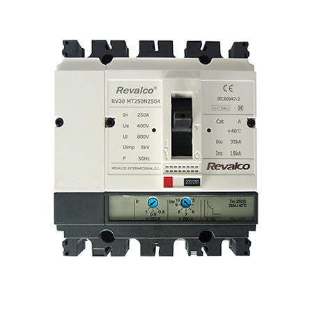 Interruptor en Caja Moldeada 4P 80A REVALCO RV20T100N804